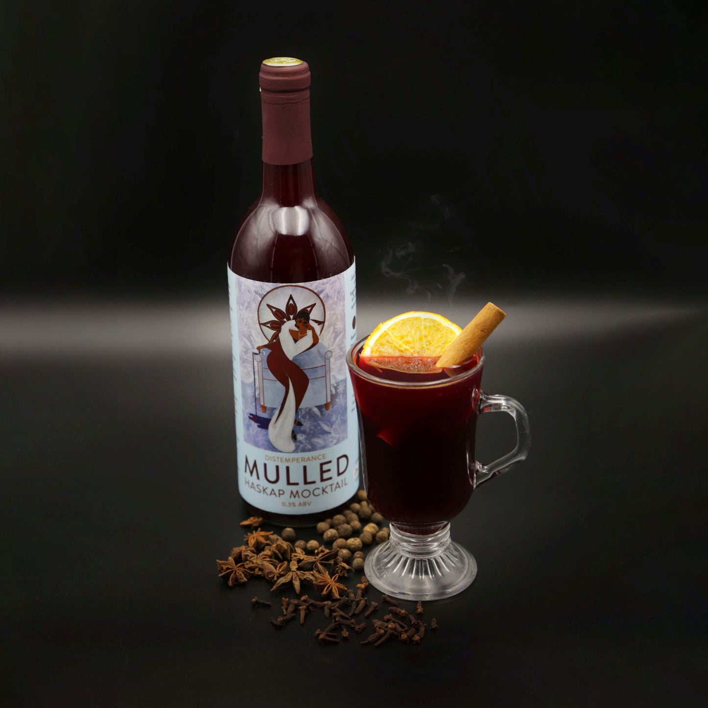 Distemperance Mulled Haskap Mocktail Case (12 Units) - Token Bitters