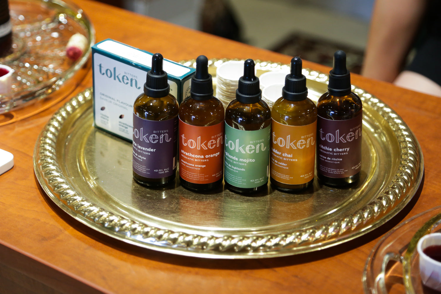 Token bitters collection for cocktails