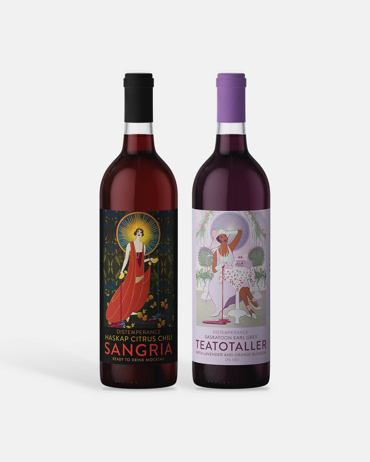The Clink Token Mocktail Duo: Haskap Citrus Chili Sangria and Saskatoon Earl Grey Teatotaller, 750 mL bottles