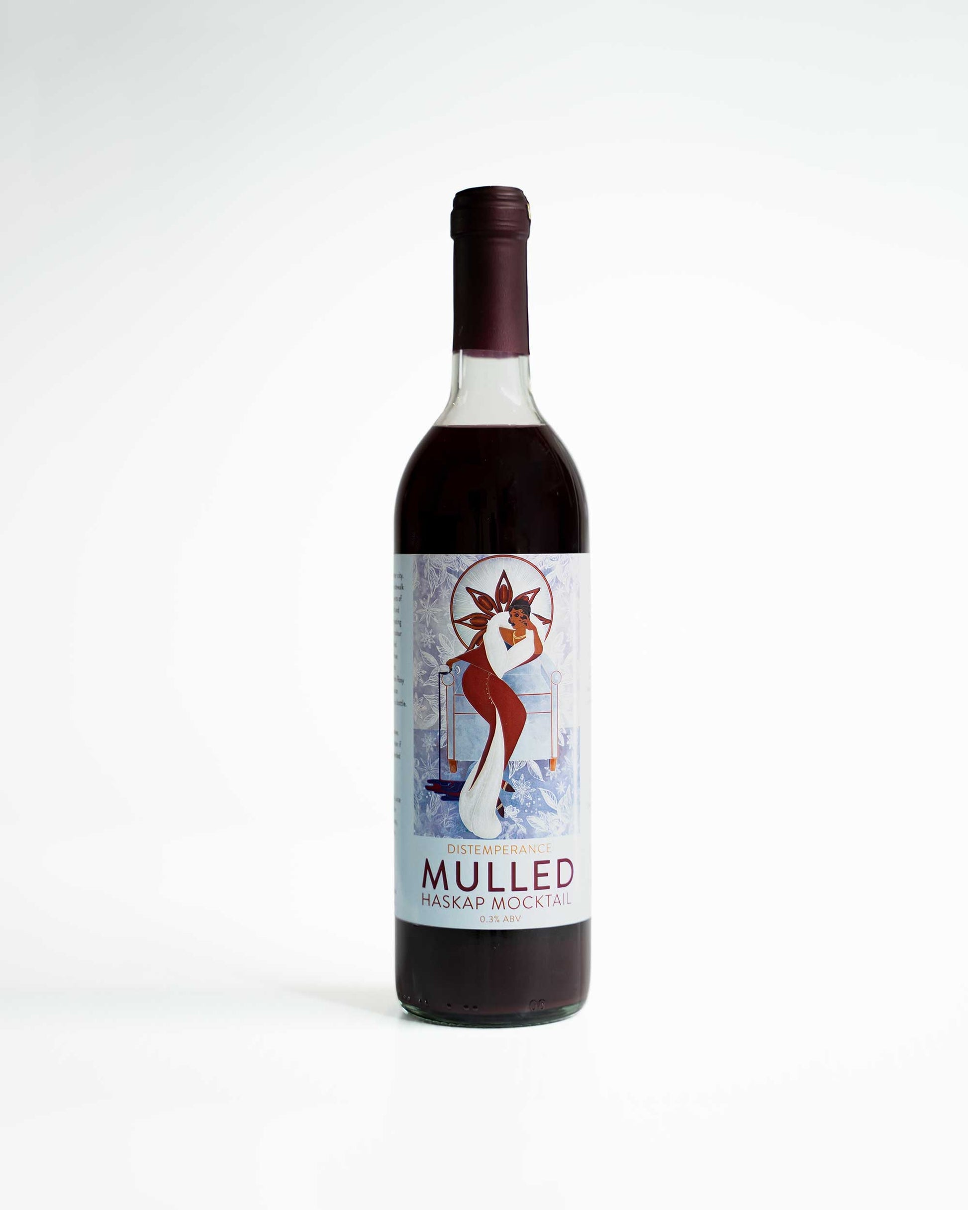 Distemperance Mulled Haskap Mocktail, case of 12 × 750 mL