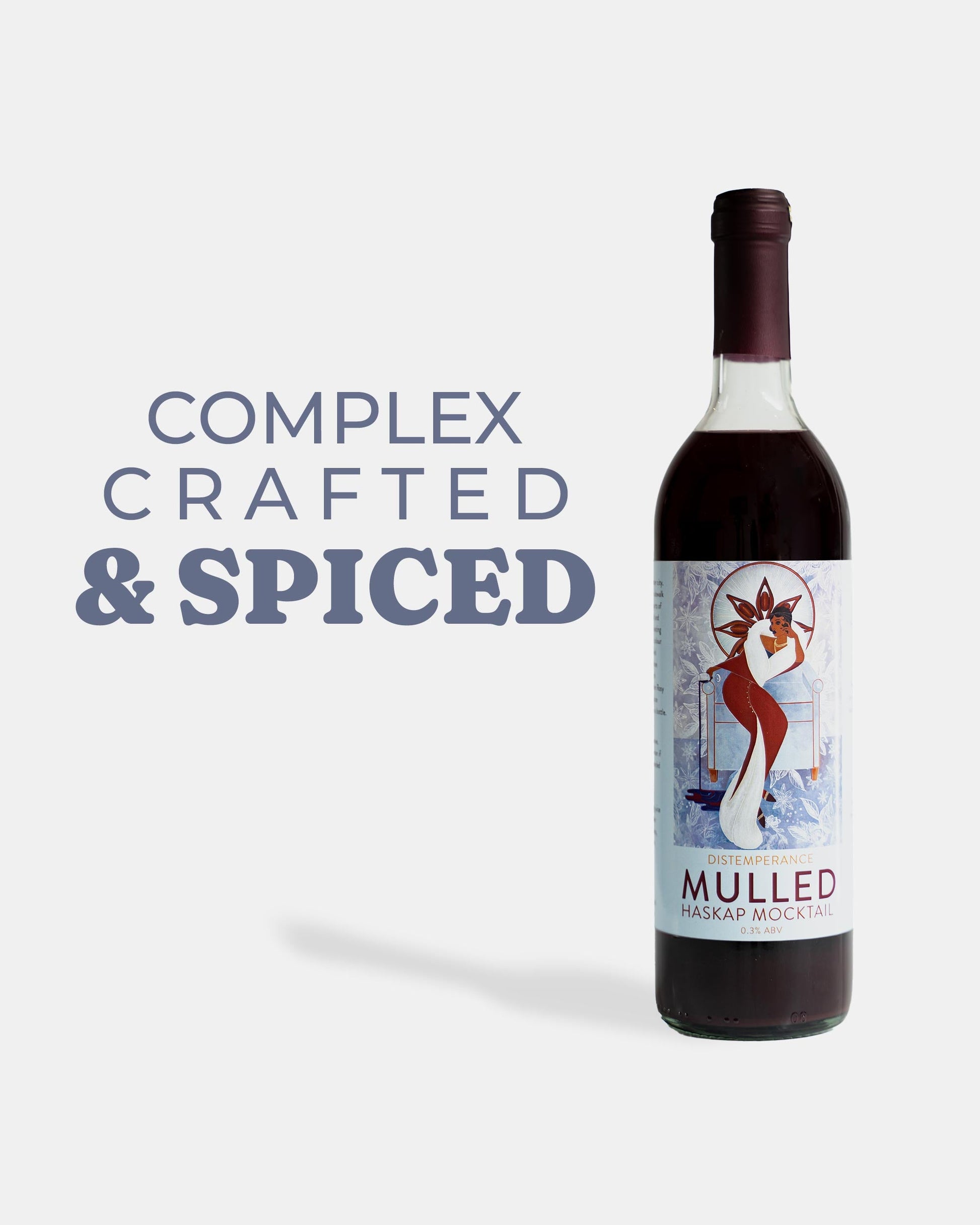 Mulled Haskap Mocktail — complex, crafted and spiced