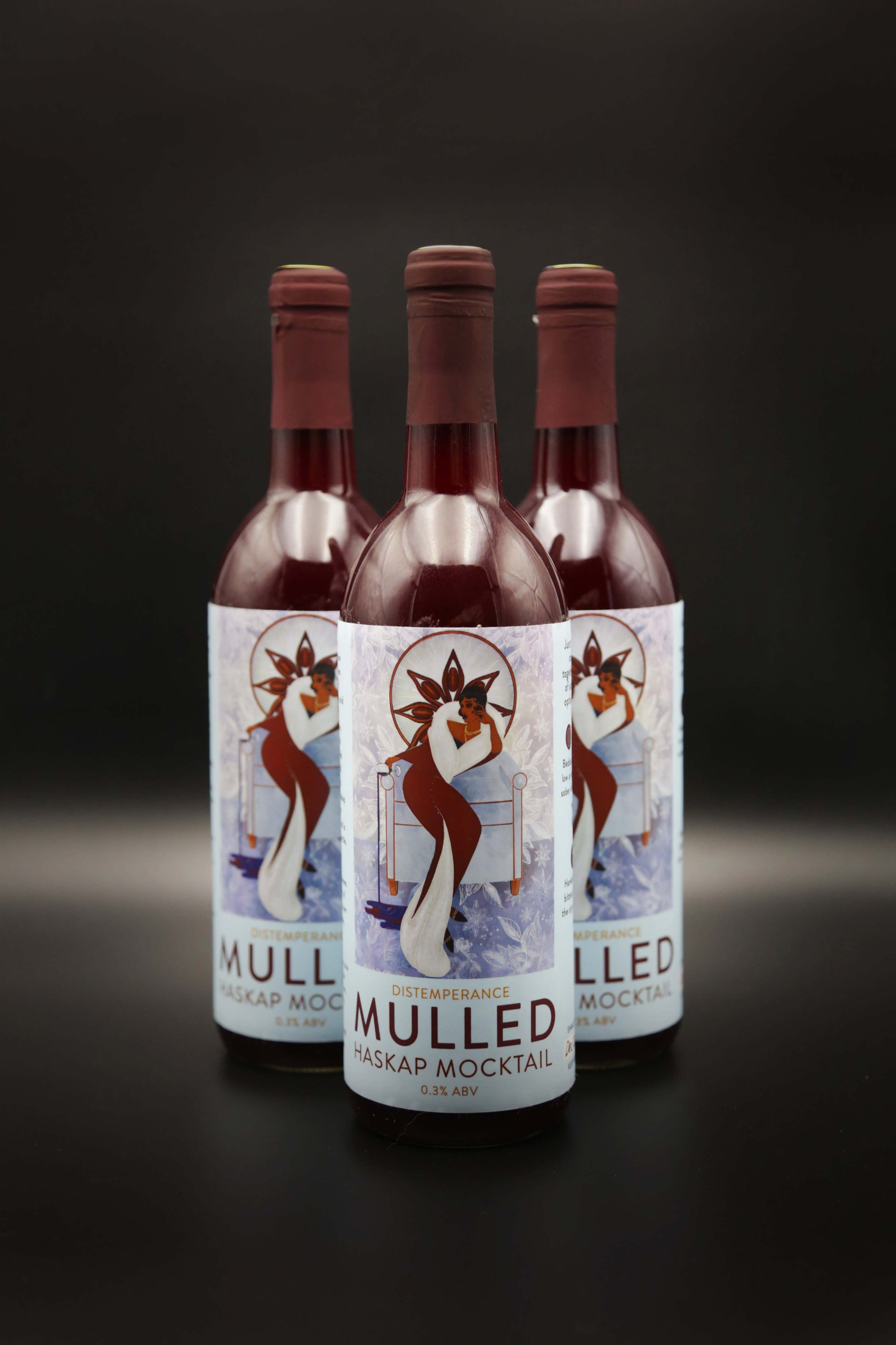 Distemperance Mulled Haskap Mocktail